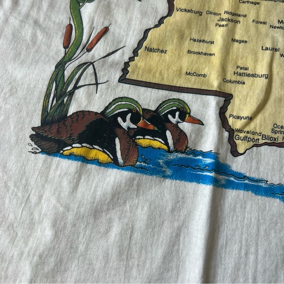 Vintage single stitch 1980’s Walmart t shirt Mississippi NWT graphic print - Picture 11 of 12